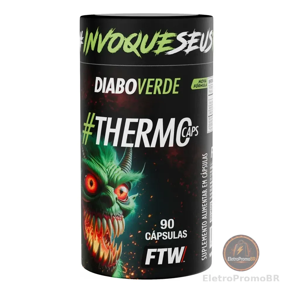 #thermocaps Pote 90caps Ftw - Diabo Verde Sem Sabor