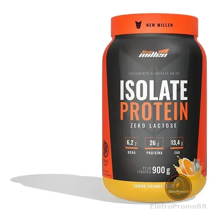 Whey Protein Isolate New Millen De Laranja, 900g Suco De Laranja