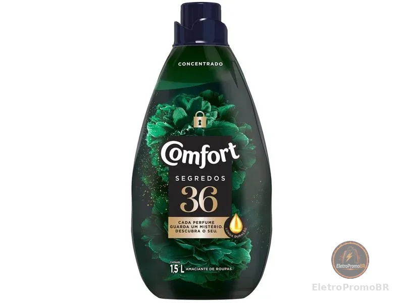 Amaciante de Roupa Concentrado 36 Segredos 1,5L Comfort