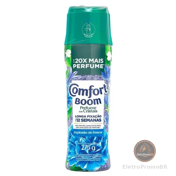 Amaciante Comfort Concentrado Perfume em Cristais Boom Explosão de Frescor 275g