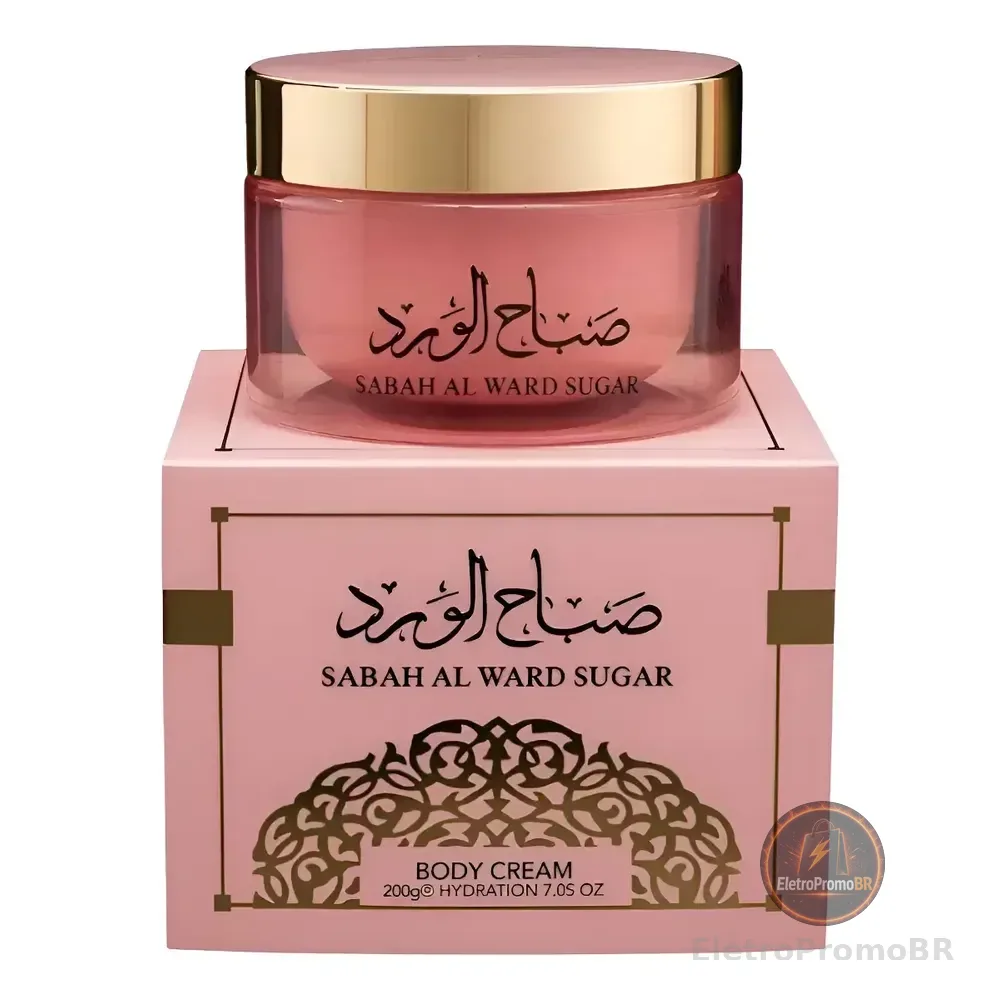 Hidratante Corporal Arabe Sabah Al Ward Sugar 200g Isabelle Sabah Al Ward Sugar