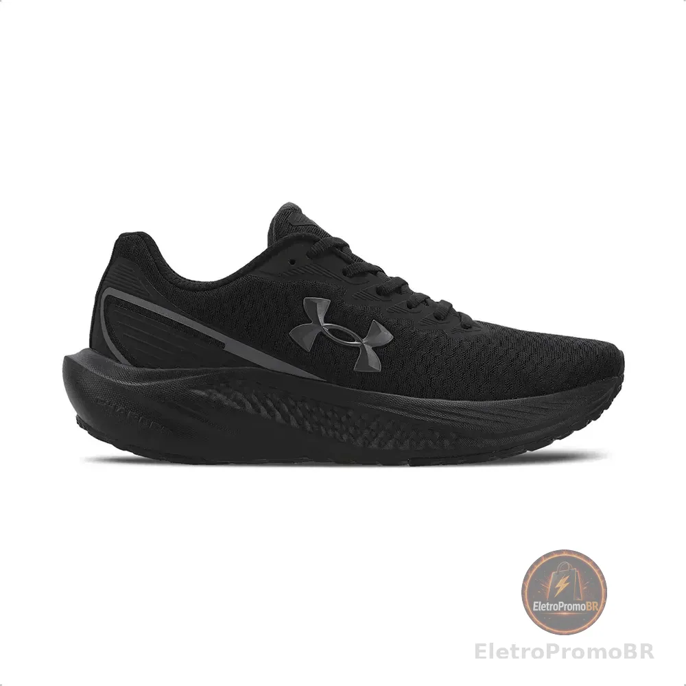 Tênis Masculino Corrida Caminhada Treino Under Armour Wing Black/black/metgunmetal 42