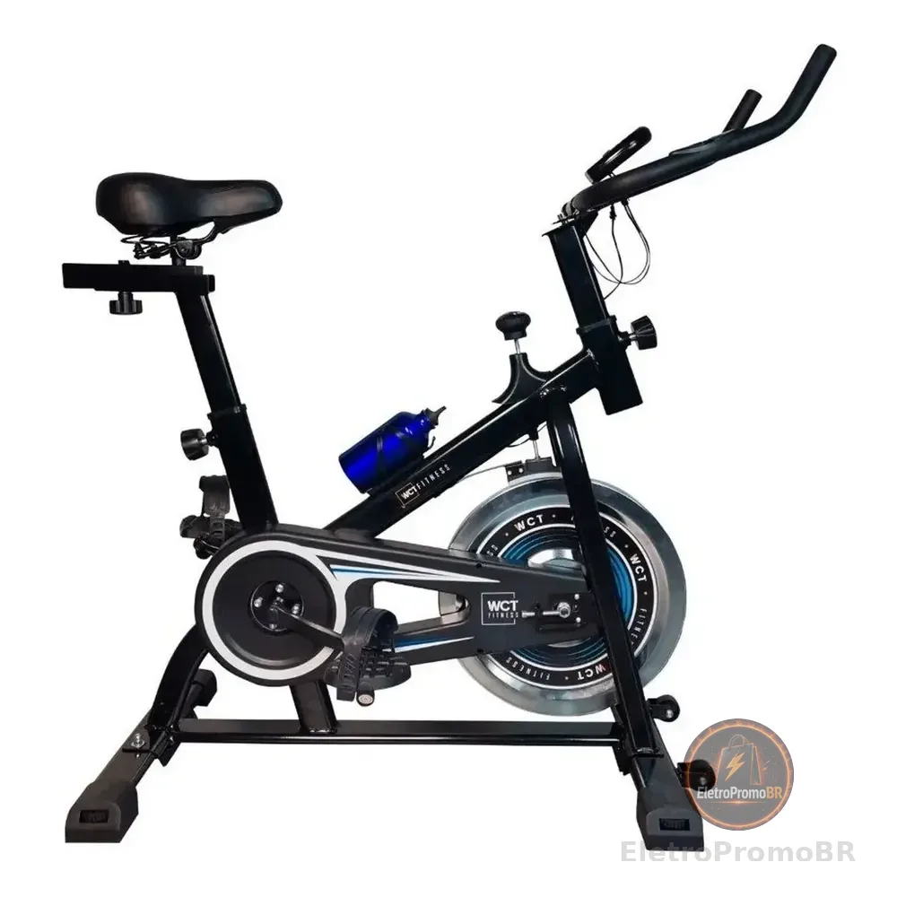 Bicicleta Ergometrica Spinning Com Roda De Inércia De 6kg Cor Preto