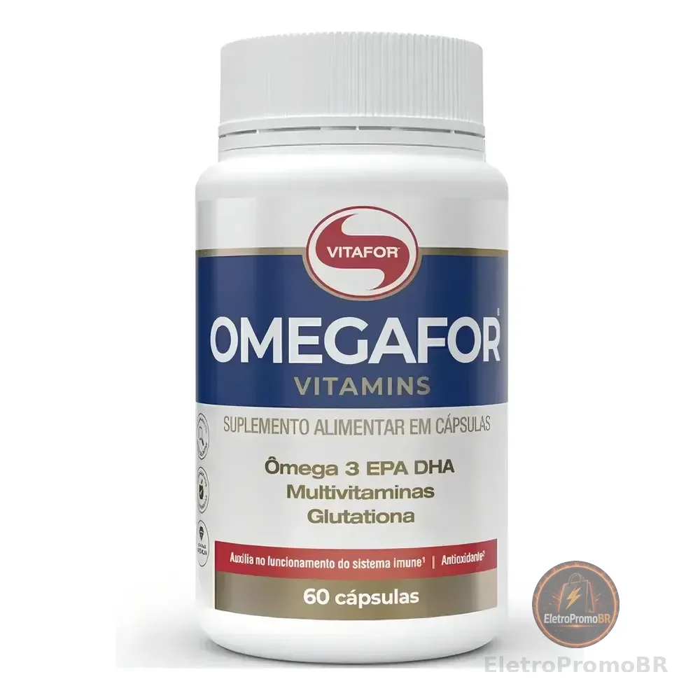 Omegafor Vitamins 60 Cápsulas Vitafor Sem Sabor