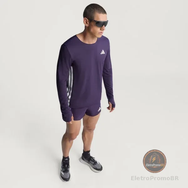 Camiseta de Corrida Manga Longa Adizero