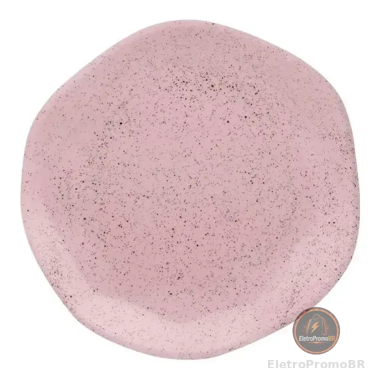 Jogo De 6 Pratos Sobremesa 21,5cm Oxford Ryo Pink Sand Rosa