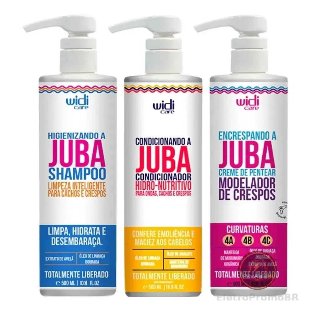 Kit Widi Care Encrespando A Juba Shampoo+cond+cr. De Pentear