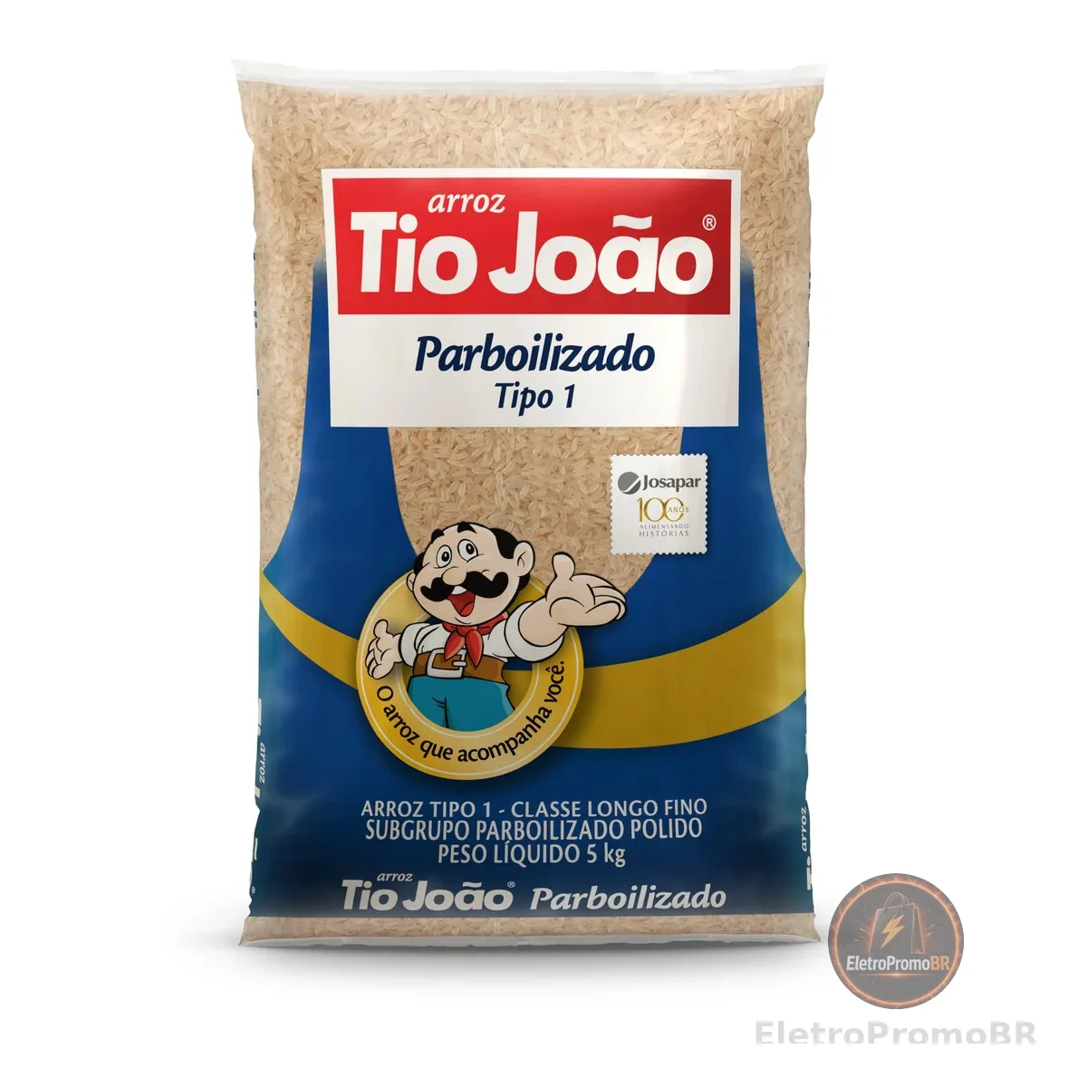 Tio João Arroz Parboilizado - 5Kg