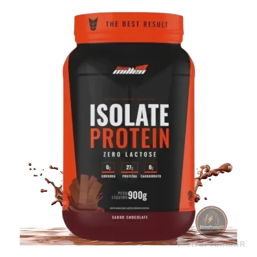 Suplemento Proteína Bovina Carne Isolada 900g New Millen Sabor Chocolate