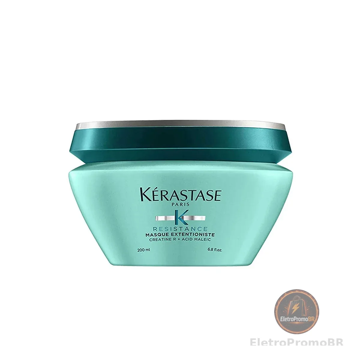 Kérastase Máscara Resistance Masque Extentioniste, Cabelos danificados ou quebradiços, Reconstrução, Creatine R®, Ácido Maleico, 200 ml