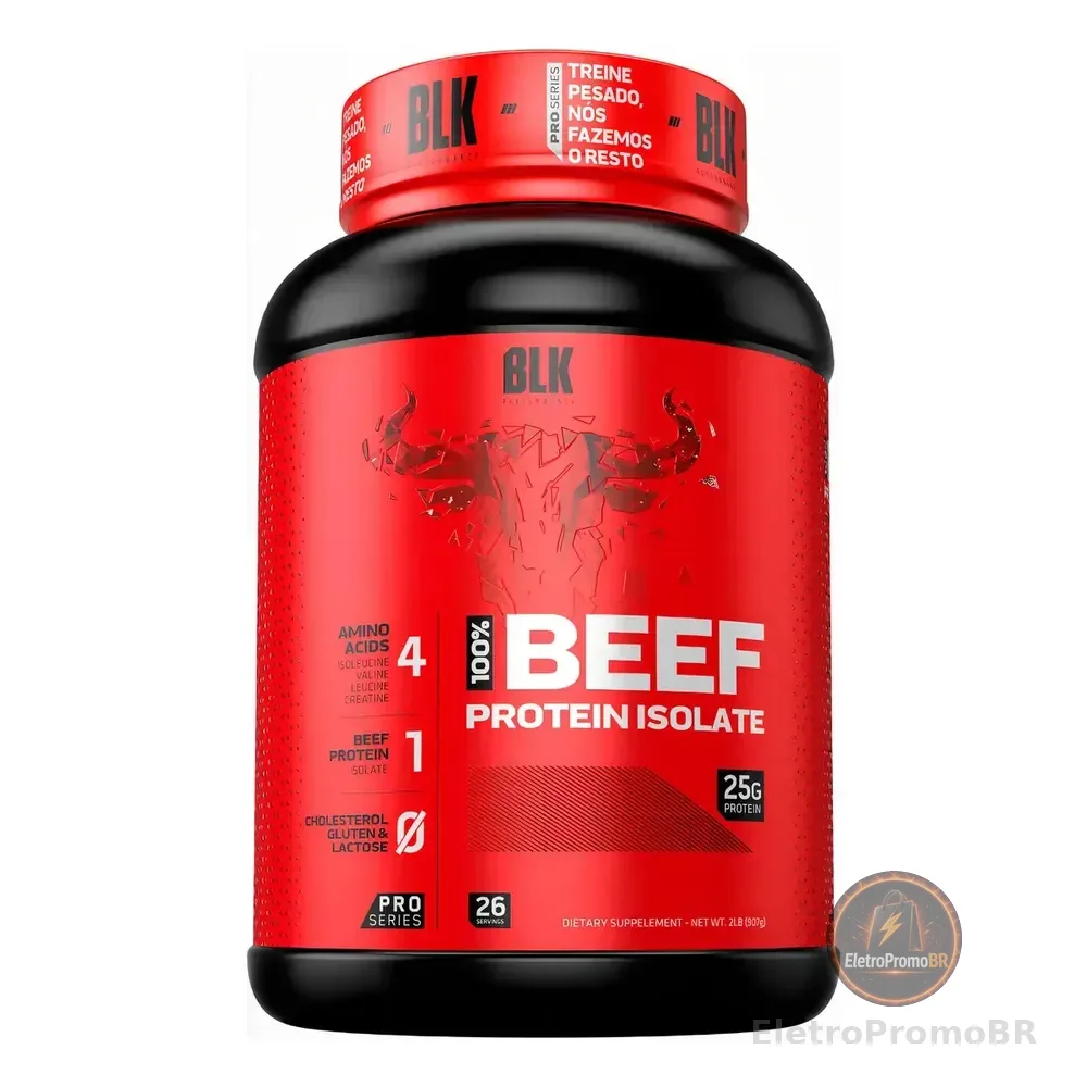 Whey Protein Carne Beef 907g Blk Performance Sabor Cookies Biscoitos