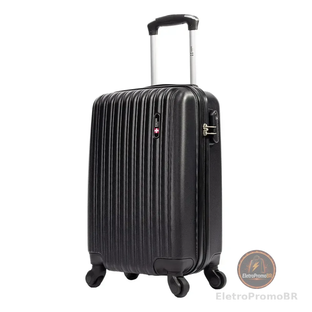 Mala De Bordo 10kg Pequena Londres Swiss Move Preto