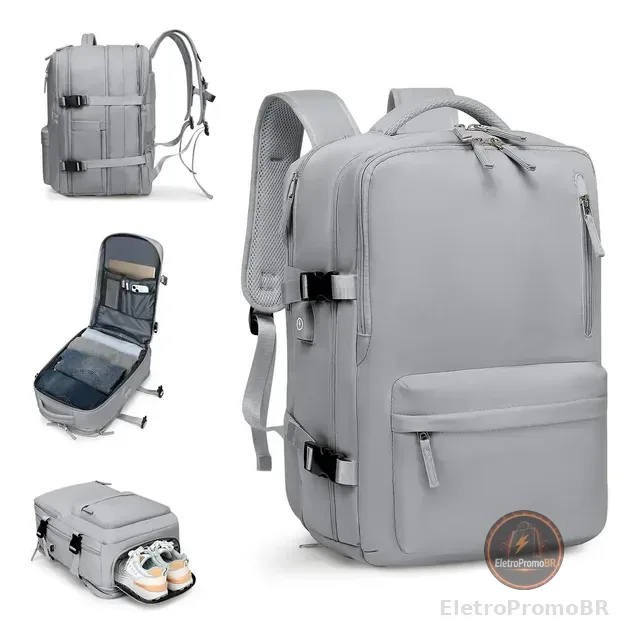 Mochila Viagem Impermeavel Executiva Grande Para Notebook