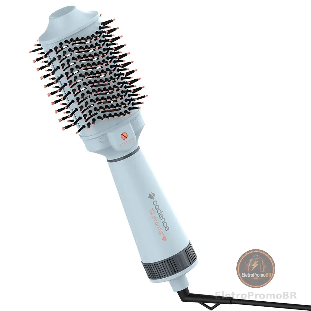 Escova Secadora Cadence 4 em 1 - ESC 710, Cinza/Preto Bivolt