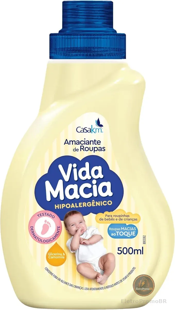 Casa Km Amaciante Vida Macia Glicerina & Camomila 500Ml