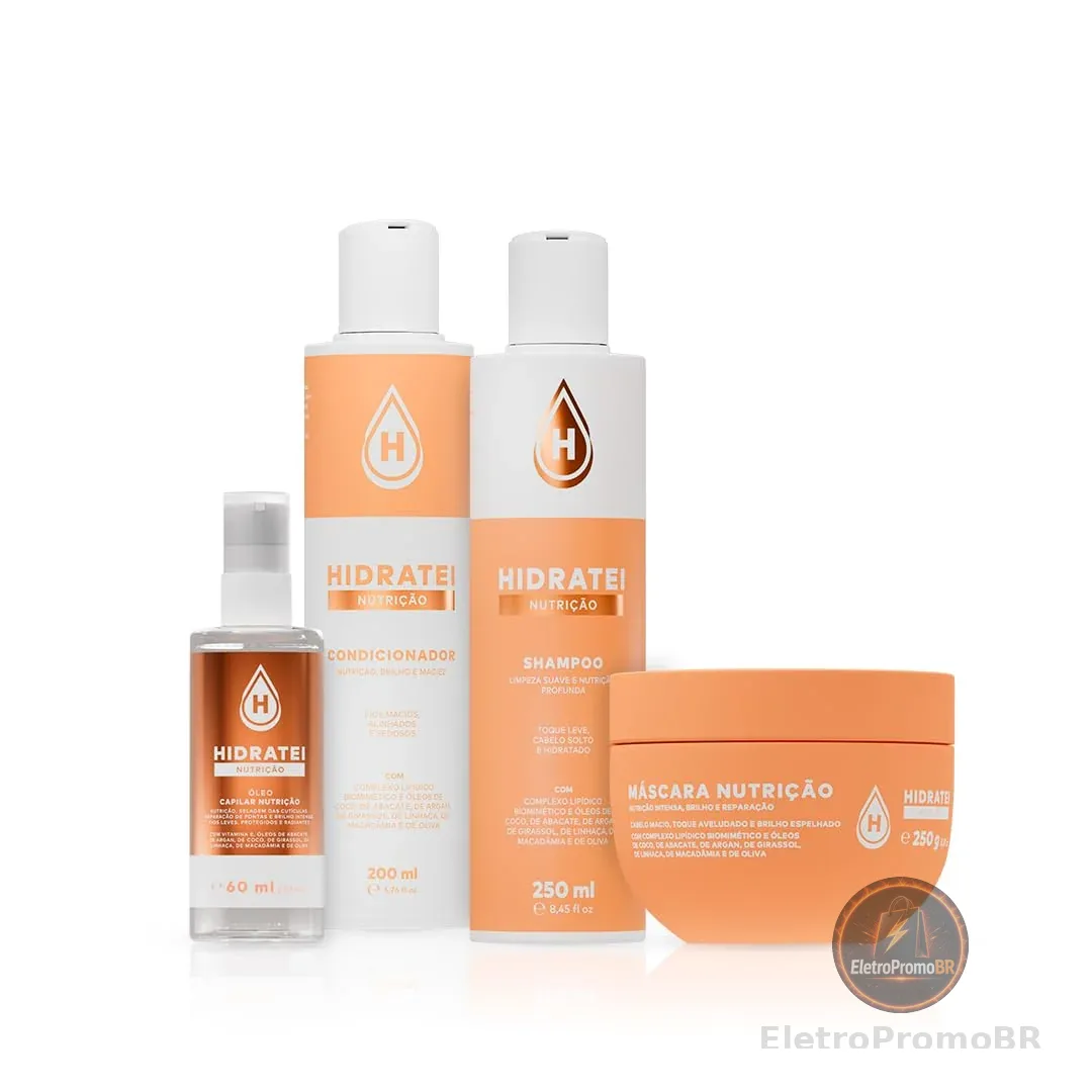 Kit Linha Nutrição Completa Hidratei