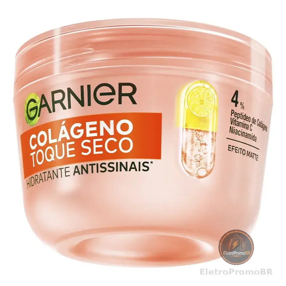 Hidratante Facial Antissinais Com Colágeno, Niacinamida E Vitamina C, Aumenta A Firmeza E Elasticidade Da Pele, 48h De Hidratação, Garnier, 85g Mista Dia/noite