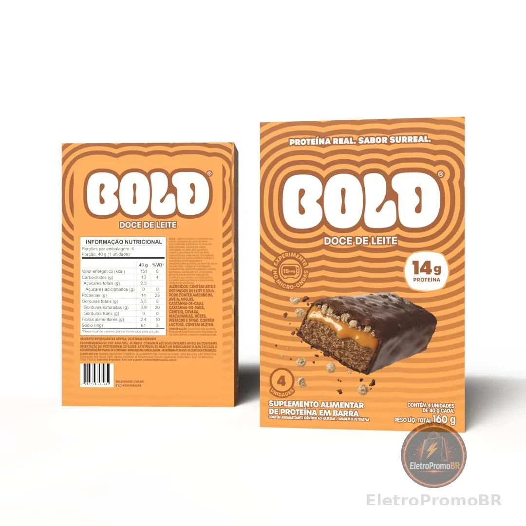 BOLD Doce de Leite 14g Kit com 4 Unidades