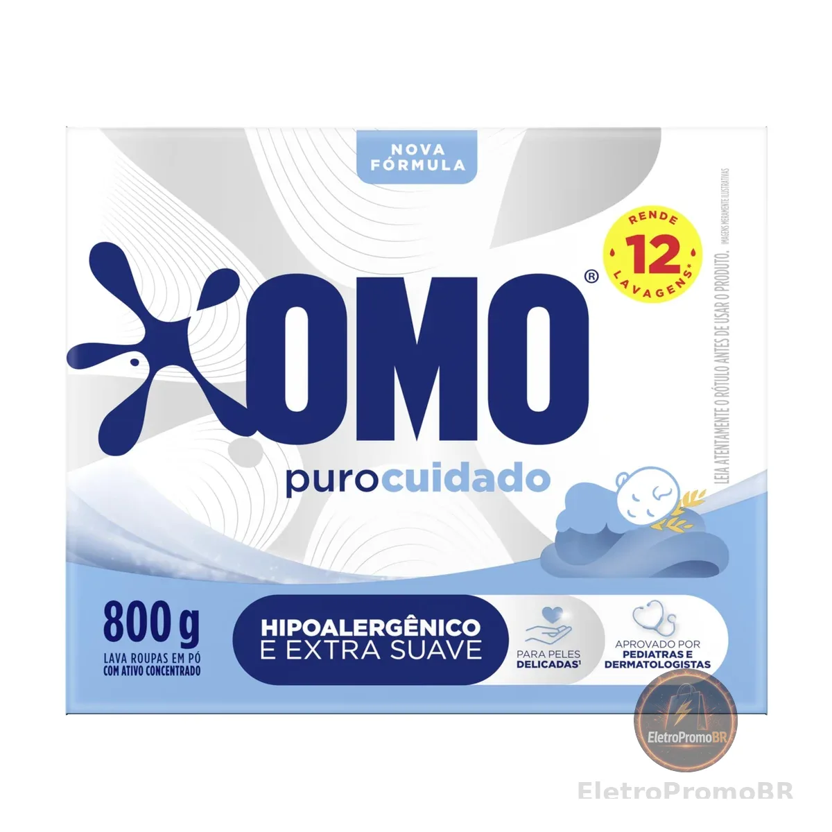 OMO Puro Cuidado - Sabão Em Pó 800G