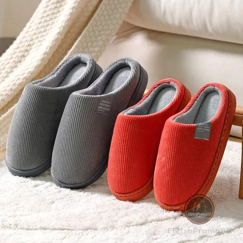 Pantufa Moderna De Inverno Quente Antiderrapante confortável para Adulto