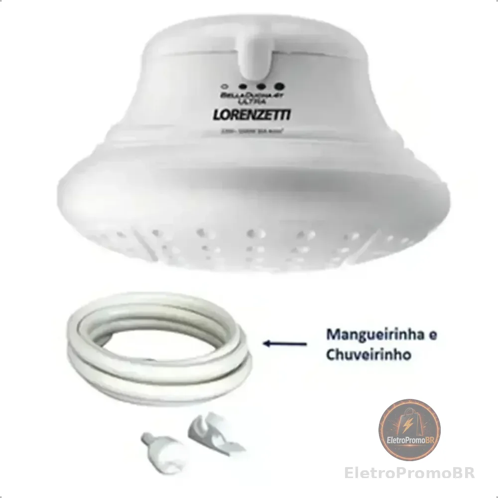 Chuveiro Lorenzetti Bella Ducha Ultra 6800w 220v 4 Temperaturas Branco 6.8 Kw