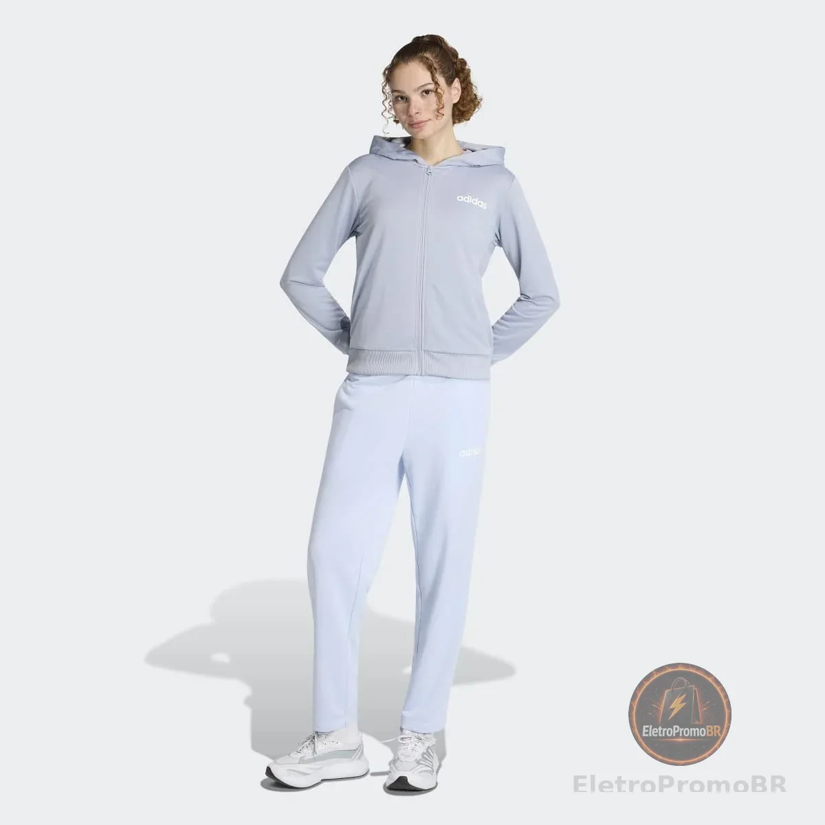 Conjunto Agasalho Adidas Linear Ts Feminino