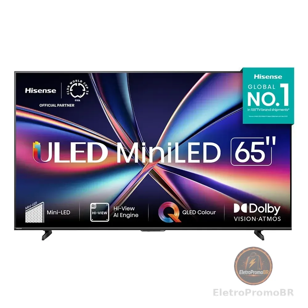 Smart Tv Hisense De 65 Polegadas Vidaa 65u6qv Uled 4k