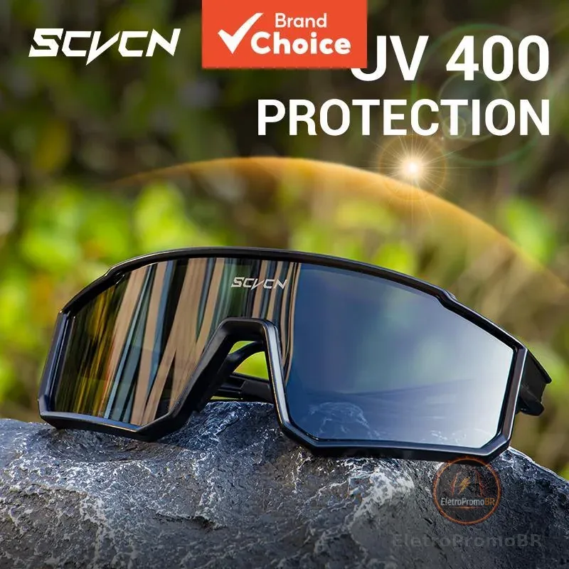 SCVCN UV400 Óculos De Sol Para Ciclismo Esportivos Homens E Mulheres MTB Bicicleta Presente