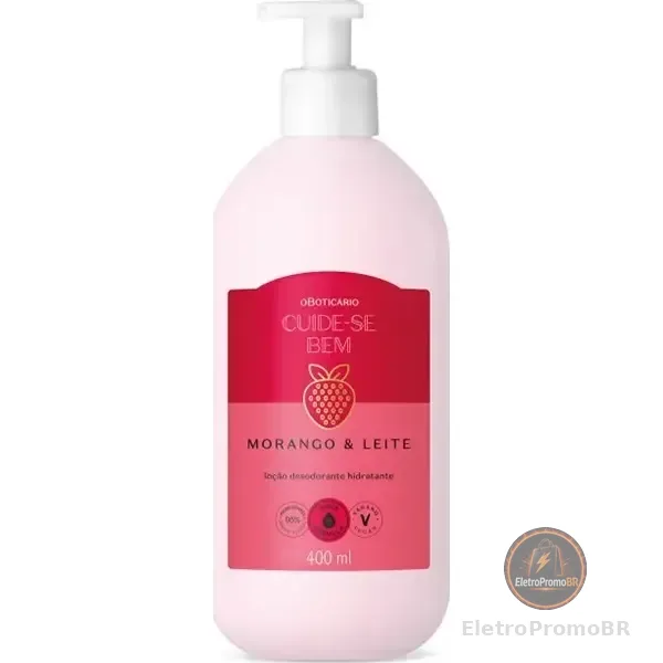 Hidratante Cuide-se Bem Morango E Leite 400ml O Boticário