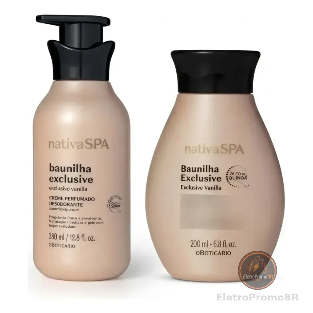 Combo Baunilha Exclusive: Creme Perfumado Desodorante Corpor