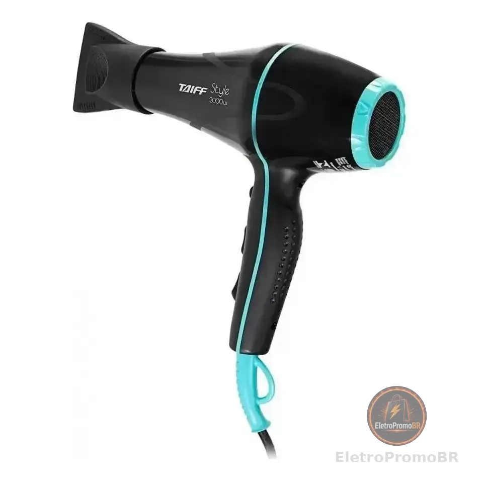 Secador De Cabelo Stylle Profissional Motor Ac 2000w Taiff Cor Preto 220v
