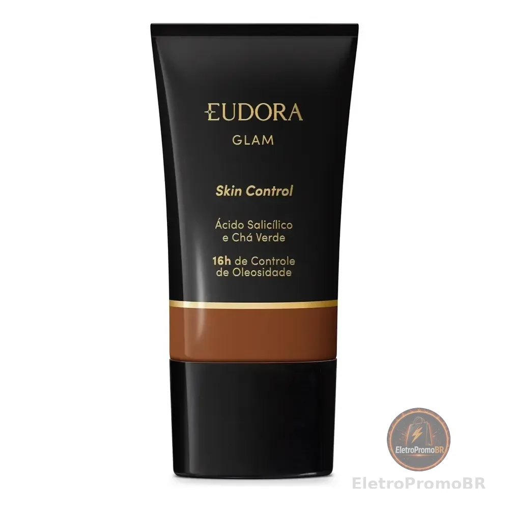 Eudora Glam Skin Control Base Líquida Tom Cor 83
