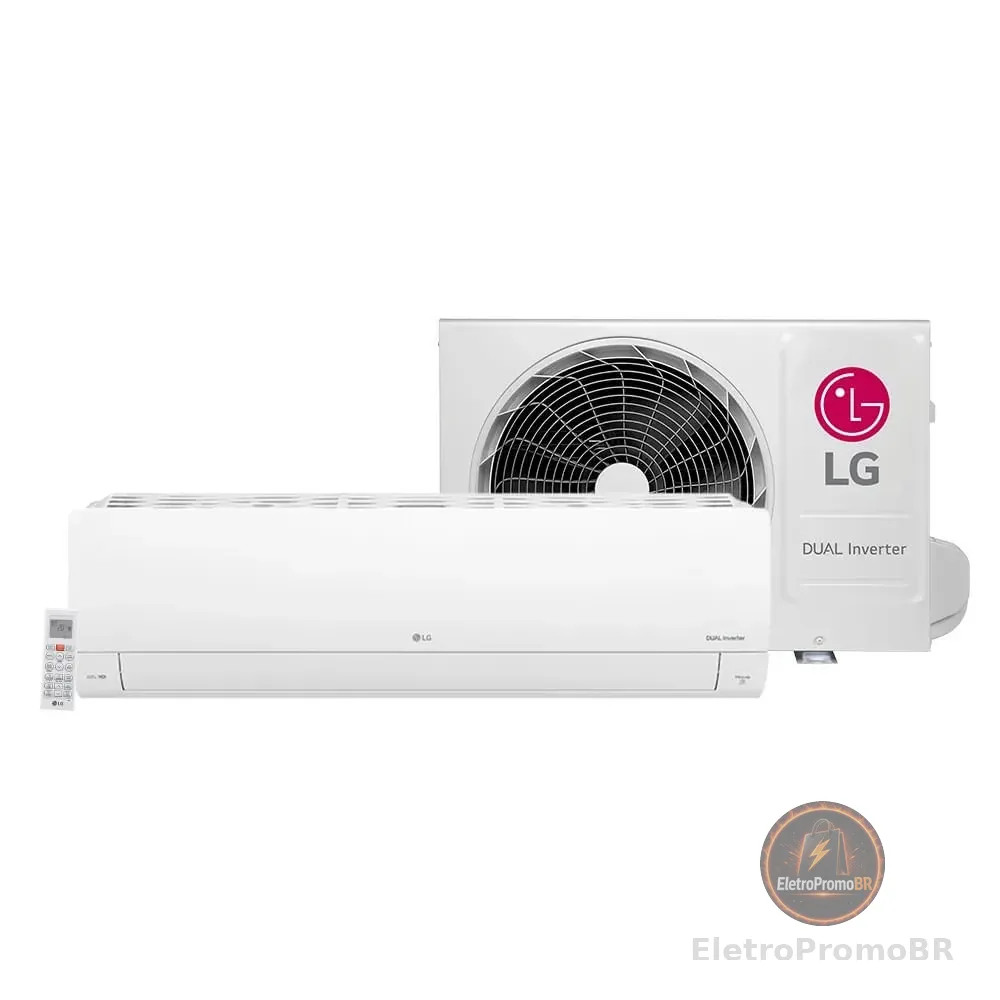 Ar Condicionado Split Inverter 12.000 Btus LG Dual Compact +IA Frio S3-Q12JAQAL - 220 Volts