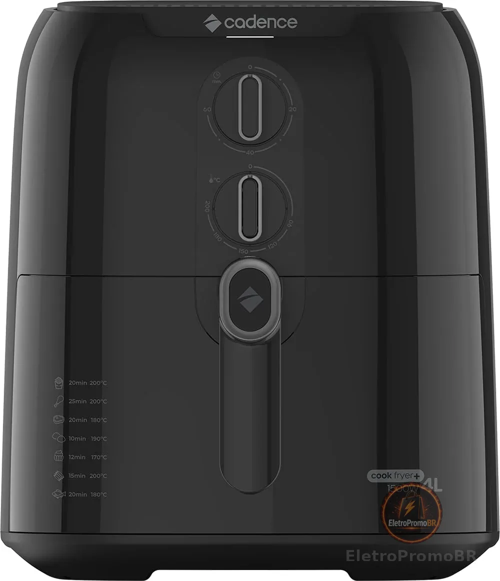 Fritadeira Sem Óleo 4L Cadence Cook Fryer + - 127V