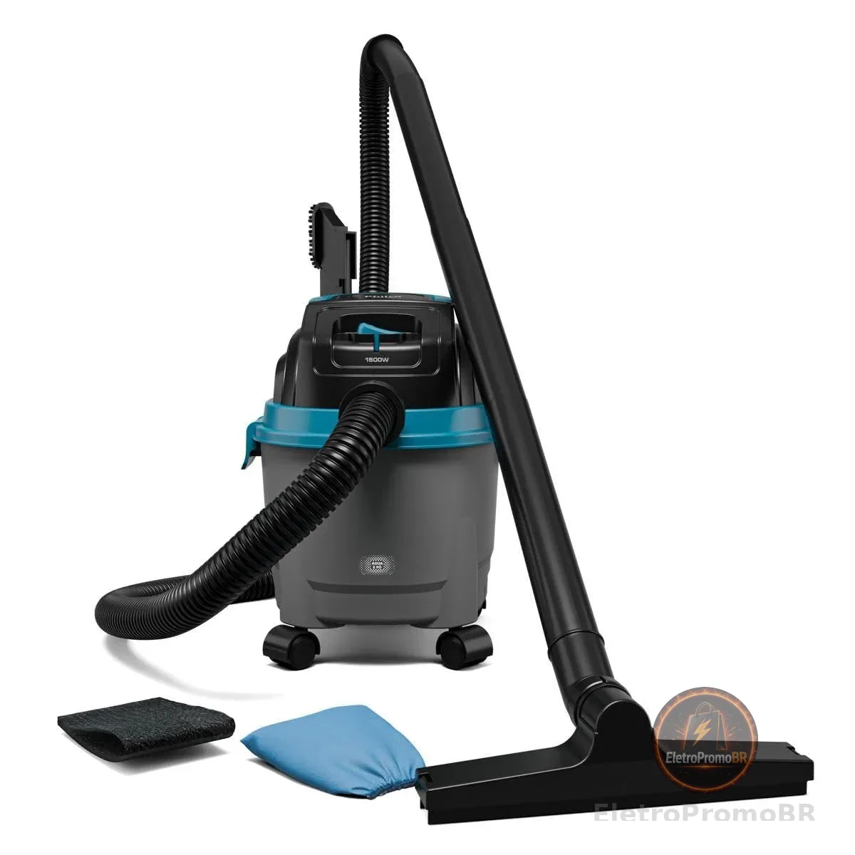 Aspirador de Pó e Água Philco PAS08A Função sopro 6,2L 1500W 220V