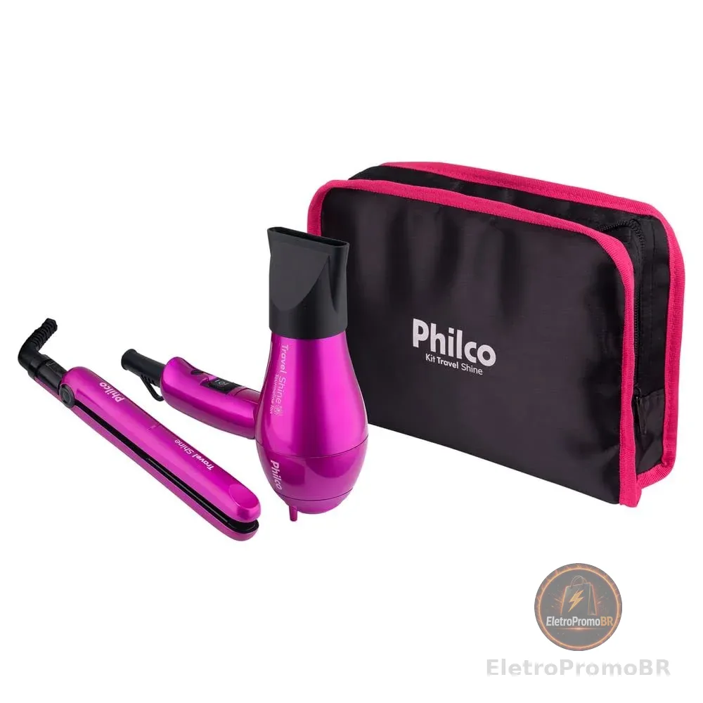 KIT TRAVEL SHINE Bivolt, PHILCO