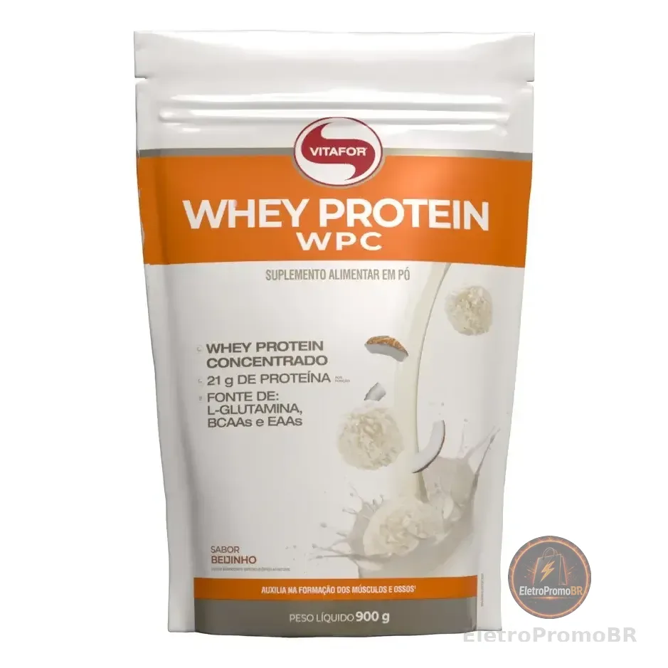 Whey Protein Wpc Beijinho 900g Vitafor