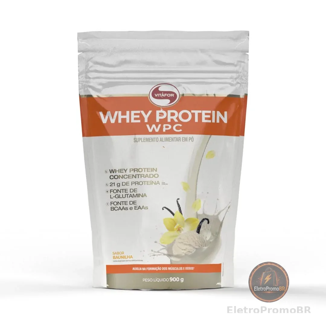 Vitafor - Whey Protein WPC - 900g - Baunilha