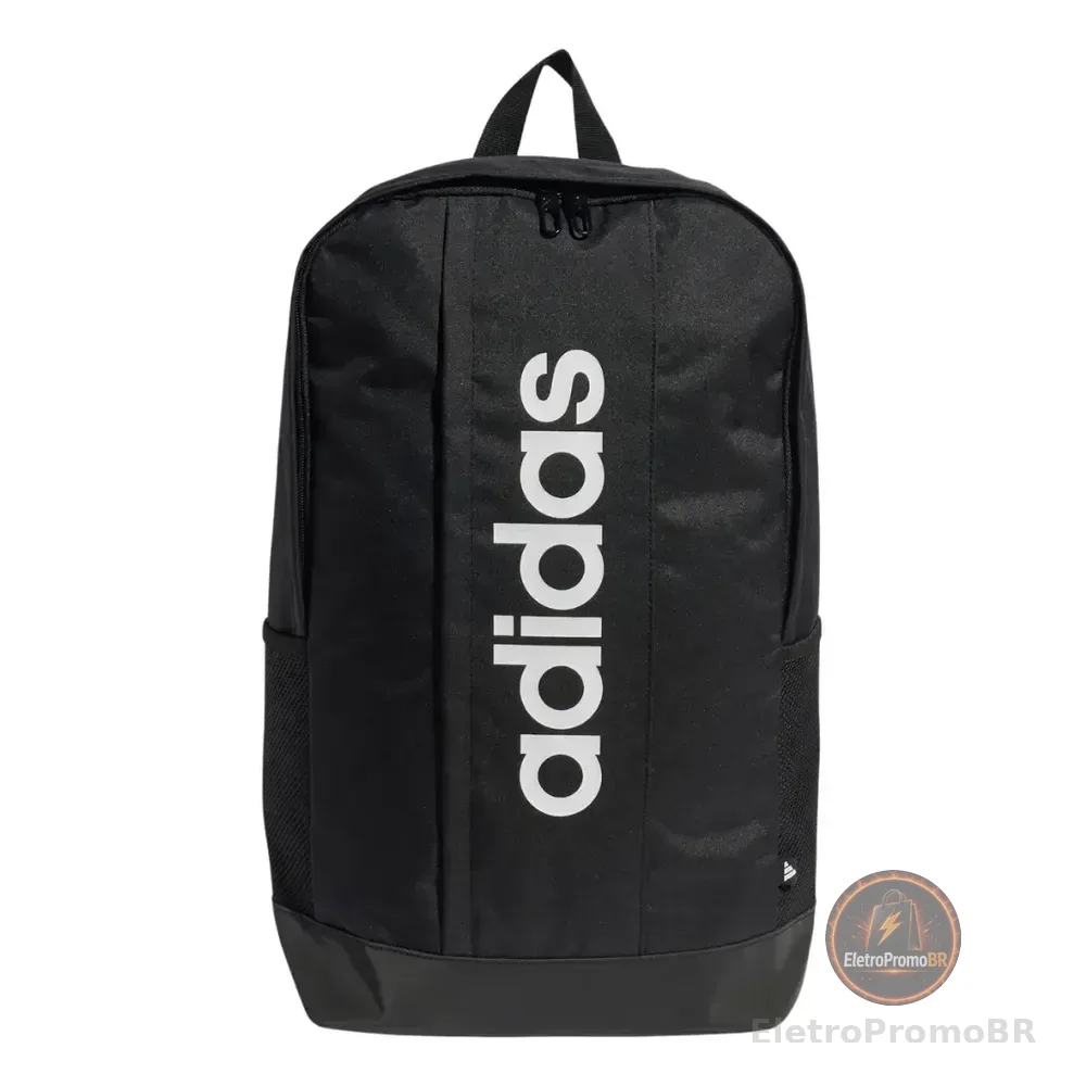 Mochila Linear adidas Black/black/white Liso
