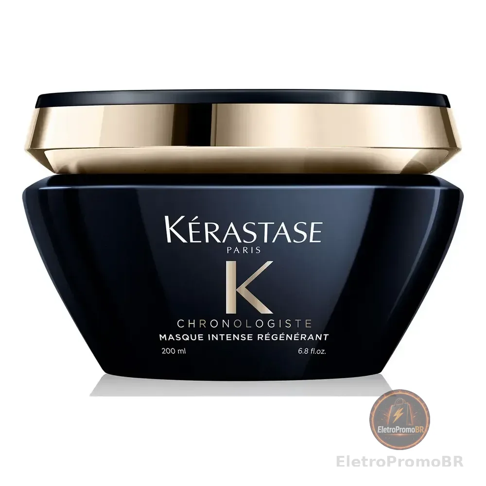 Máscara Capilar Regeneradora Com Abyssine Para Hidratação Profunda, Brilho Intenso E Controle Do Frizz Chronologiste Intense Régénérant Kérastase 200ml