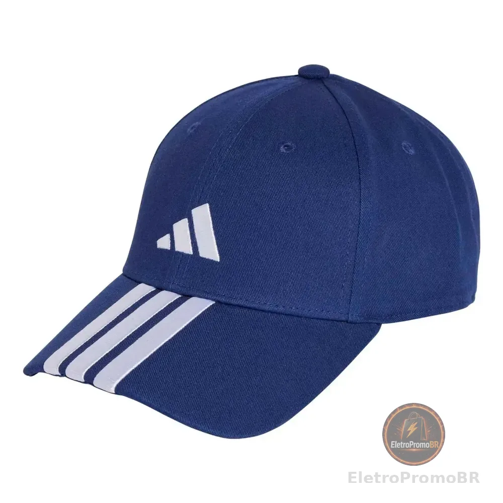 Boné Béisbol Jp0384 Três Listras Unisex Azul adidas Azul M/l Liso