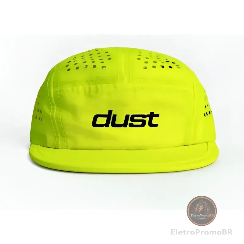 Boné Five Panel Performance Airtech Fluor Esportivo Dust Amarelo Un Lisa