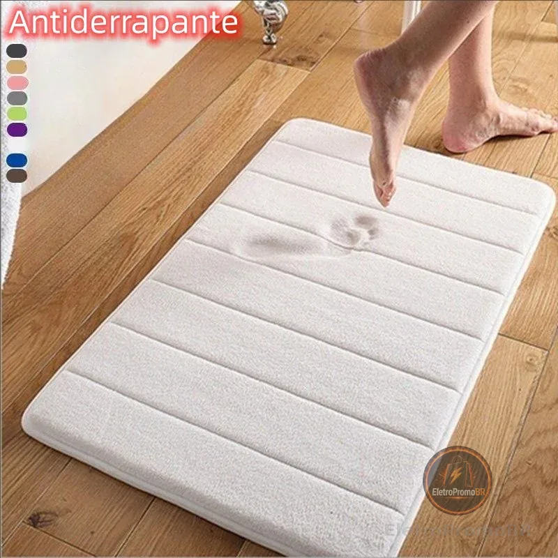 Tapete De Banheiro Soft Macio Secagem Rápida 60x40cm 1/2/3 PEÇAS