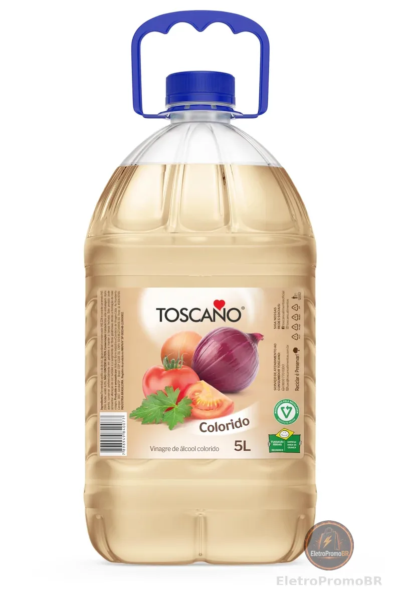 Vinagre de Alcool Colorido Toscano (5 L) Toscano Sabor