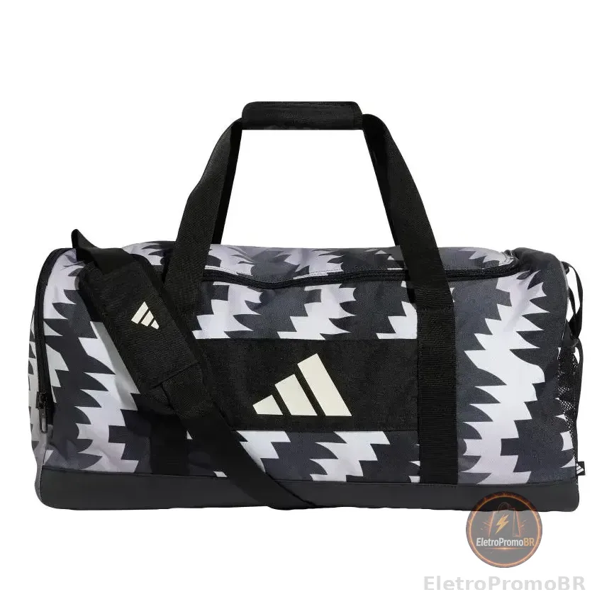 Mala Duffel Estampada adidas Tiro adidas Cinza / Grey Four / Off White Listras