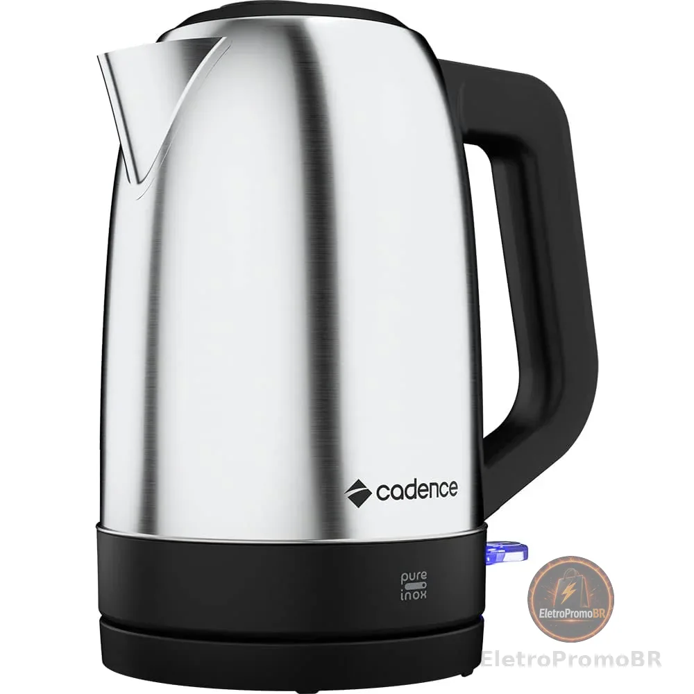Chaleira Elétrica Cadence Pure Inox 220V - CEL810, Modelo: CEL810-220V