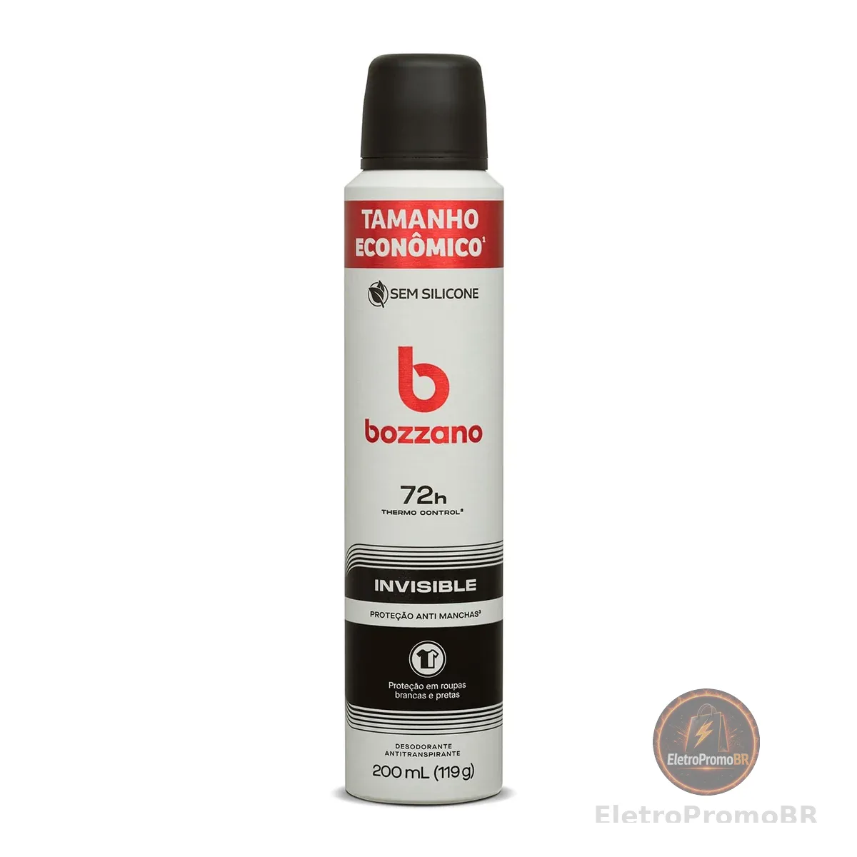 Bozzano Desodorante Invisible Aerossol Antitranspirante Masculino 200ml