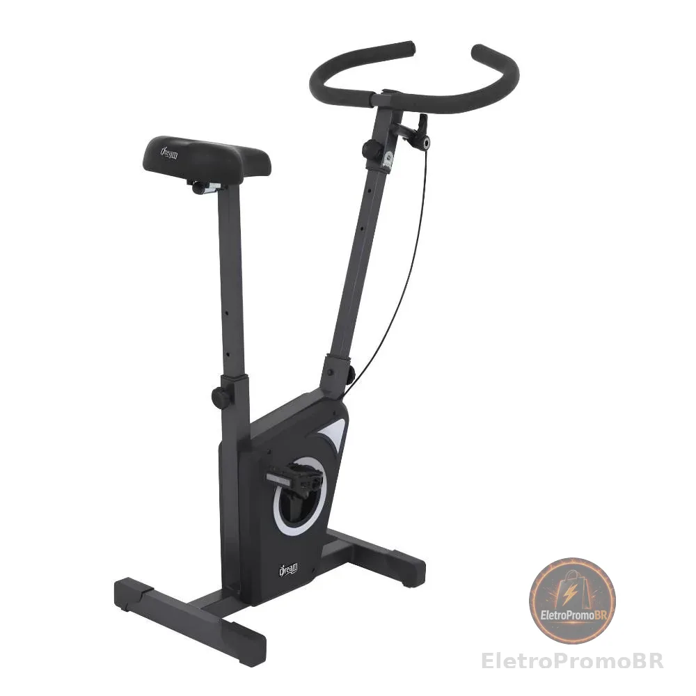 Bicicleta Ergométrica Vertical Dream Fitness EX 450 Uso Residencial Cor Chumbo