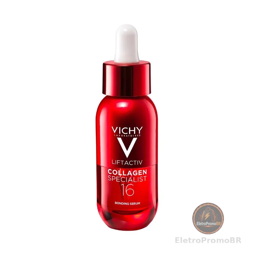 Vichy Liftactiv Colágeno Specialist Sérum Anti-Idade que Estimula 16 Tipos de Colágeno e Reduz Rugas Melhora a Firmeza e Corrige 16 Sinais do Envelhecimento 30ml