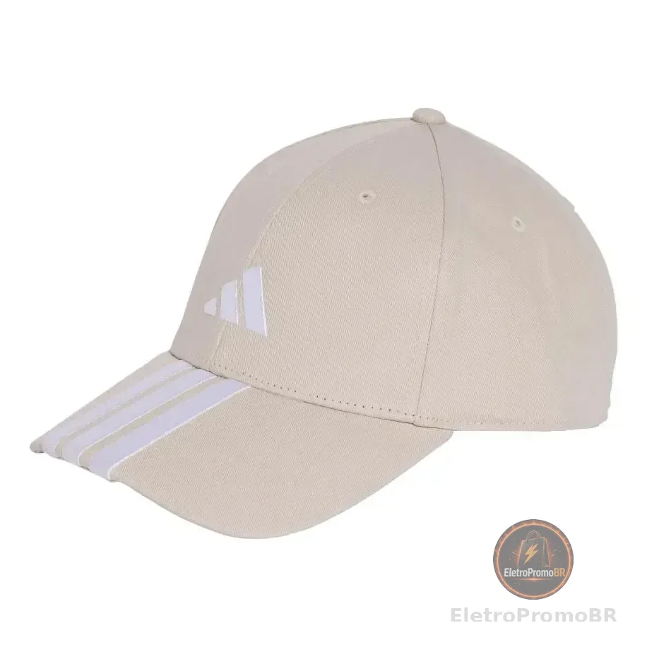 Boné Baseball Três Listras New Logo adidas Bege M